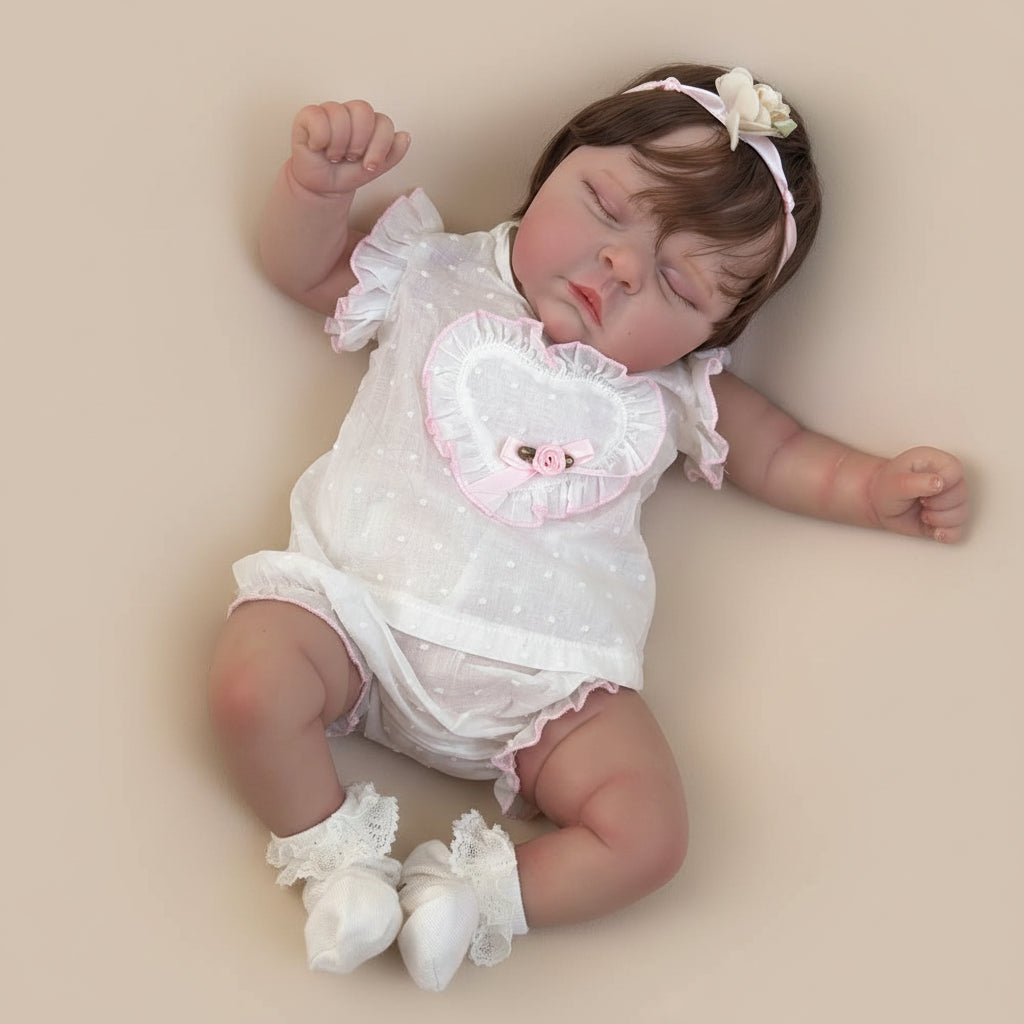 Bambola Reborn Iperrealistica Peaches 50cm - Pelle 3D morbidissima con vene visibili