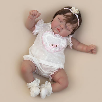 Bambola Reborn Iperrealistica Peaches 50cm - Pelle 3D morbidissima con vene visibili
