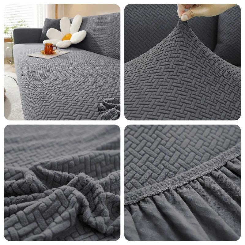Copridivano Jacquard Morbido - Elasticizzato per Divani L/2/3/4/5 Posti