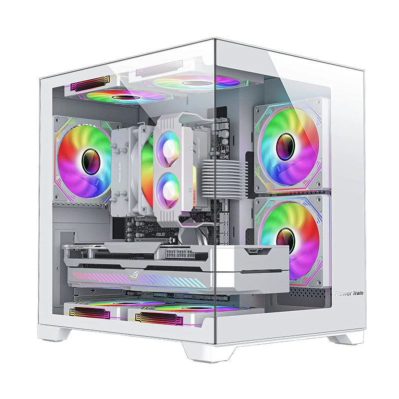 💎 Power Train Case PC - Vetro Colorato, Vista  270°, Supporto Water Cooler 240mm
Design unico e panoramico! Perfetto per gaming e setup stilosi. 🌊🖥️