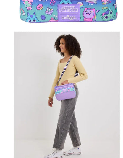 Set Zaino Scuola Astuccio Zaino Portapranzo e Borraccia