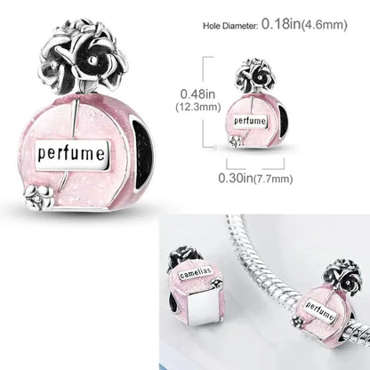 Perline e Ciondoli in Argento 925 Sterling con Zirconi - Per Bracciali Fai da Te e Gioielli