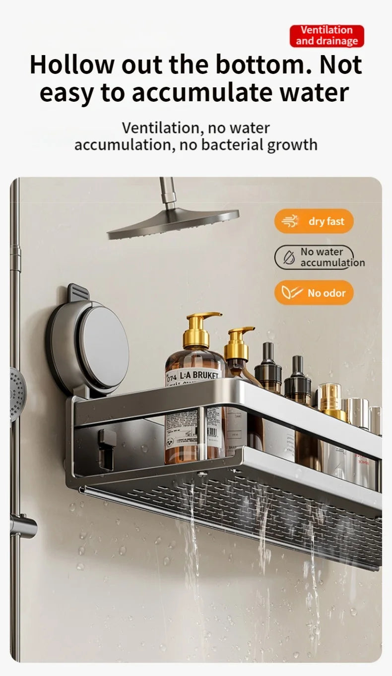 Portaoggetti da Parete Senza Trapano – 5 Secondi e il Tuo Bagno è in Ordine