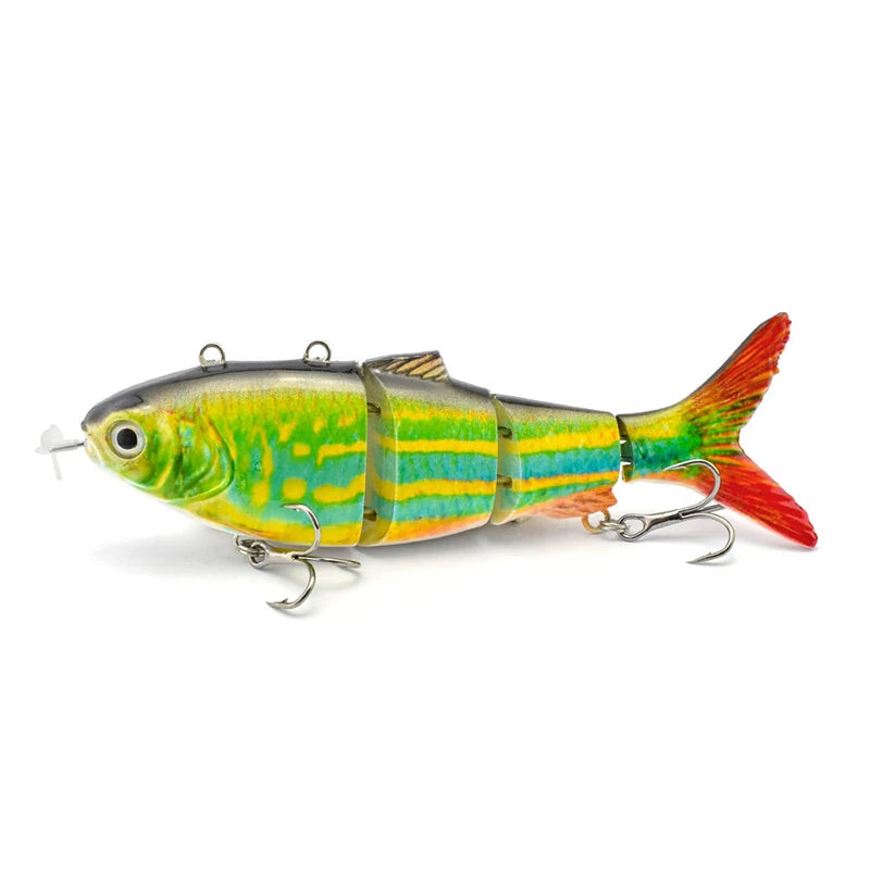 Esca Viva Automatica 4 Segmenti | Pesce Robot Swimbait Elettrico USB Ricaricabile