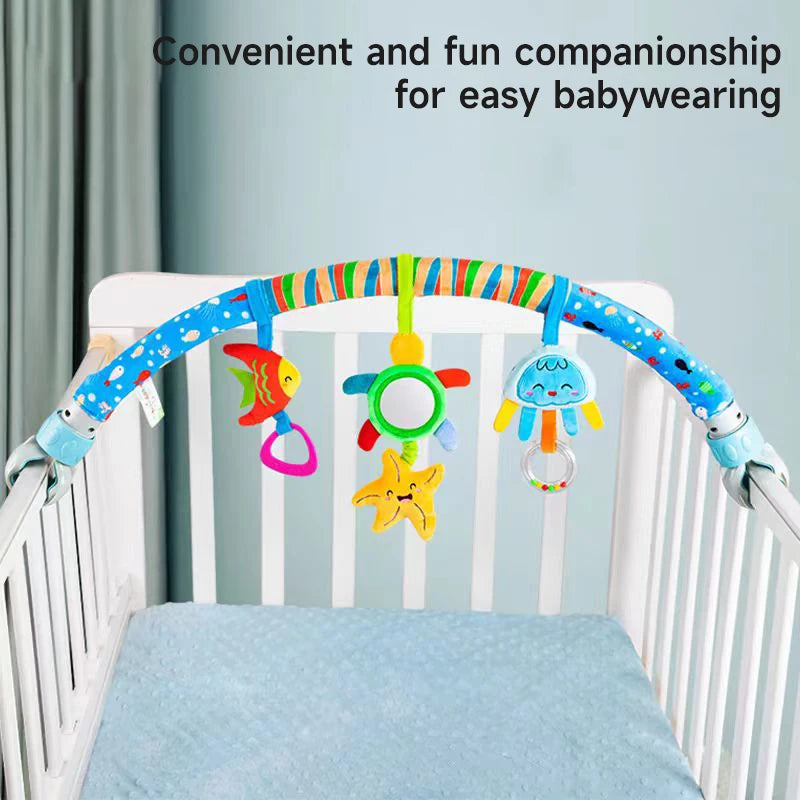 🌈 Arco Giocattolo per Passeggino e Culla - Giochini Sospesi per Stimolare i Sensi del Tuo Bambino!