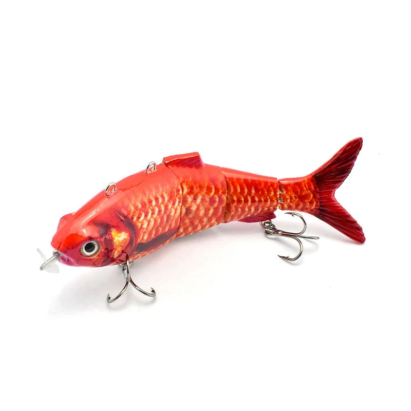 Esca Viva Automatica 4 Segmenti | Pesce Robot Swimbait Elettrico USB Ricaricabile