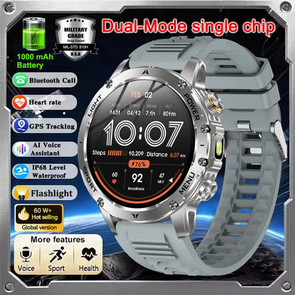 Smartwatch Militare T-Rex 3 Ultra 2026 | Batteria 1000mAh | IP68 GPS | Chiamate Bluetooth Sport