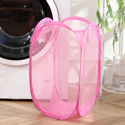 Cestello Biancheria Piegevole in Rete – Minimalista per Casa/Bagno