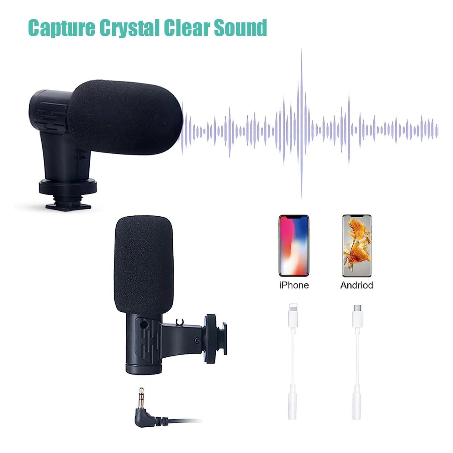 🎥 Kit Vlogging Smartphone - Microfono + Treppiede, Per TikTok, YouTube, Live!
Audio cristallino e video stabili. Per creator e influencer!