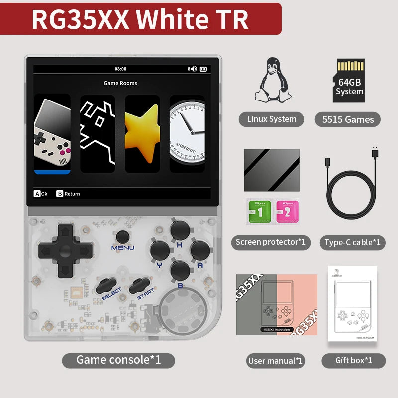 🔥ANBERNIC RG35XX PLUS: 5000+ Giochi Retro Portatile! IPS 3.5" + TV Out HD🎮
