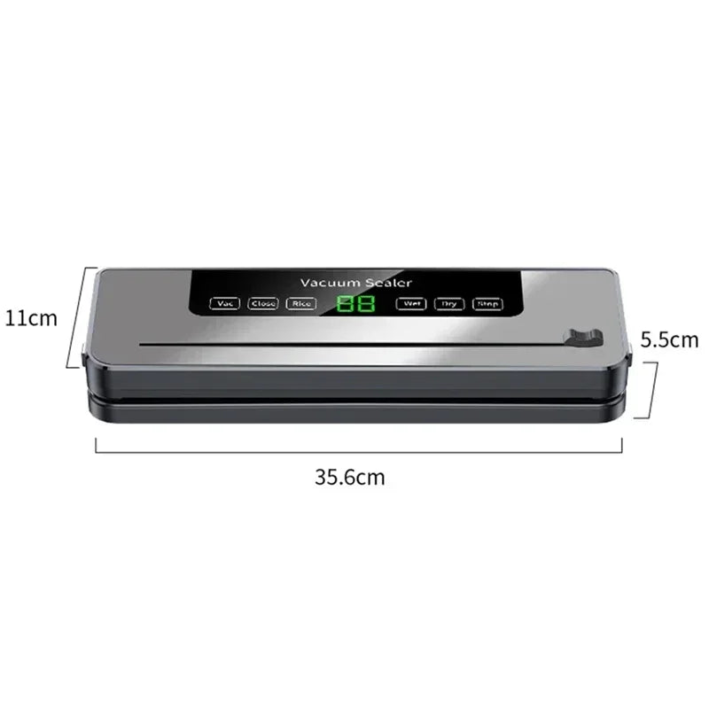 🚀 Sigillatrice Sottovuoto 220V - 5 Modalità | Automatica, per Alimenti Secchi/Bagnati + 10 Sacchetti