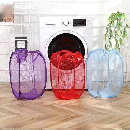 Cestello Biancheria Piegevole in Rete – Minimalista per Casa/Bagno