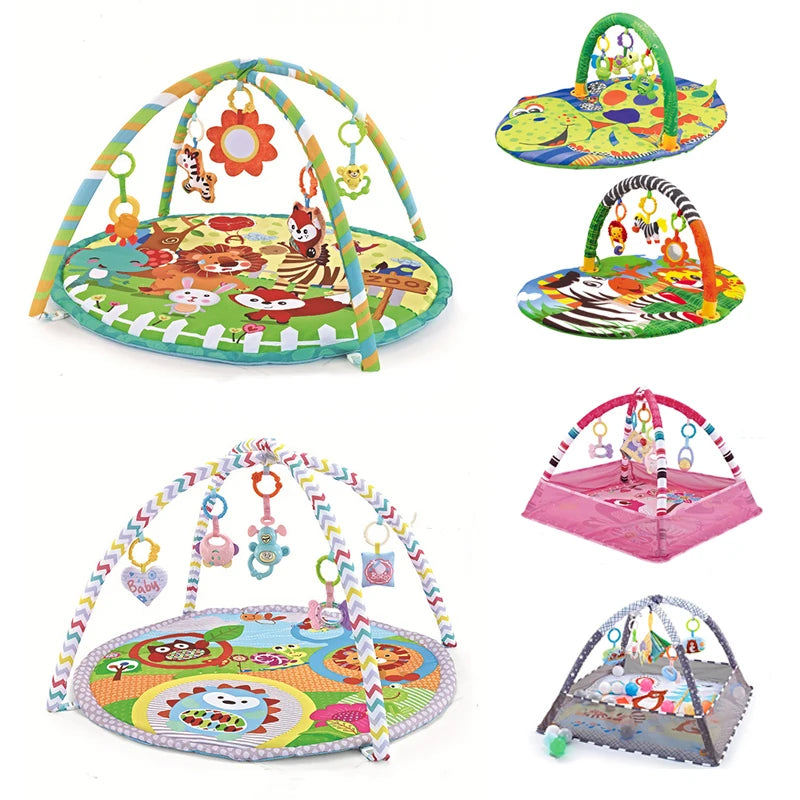 Tappetino Gym Palestra Neonati con Archi Giochi, Multifunzione Educativo 0-12M CE
