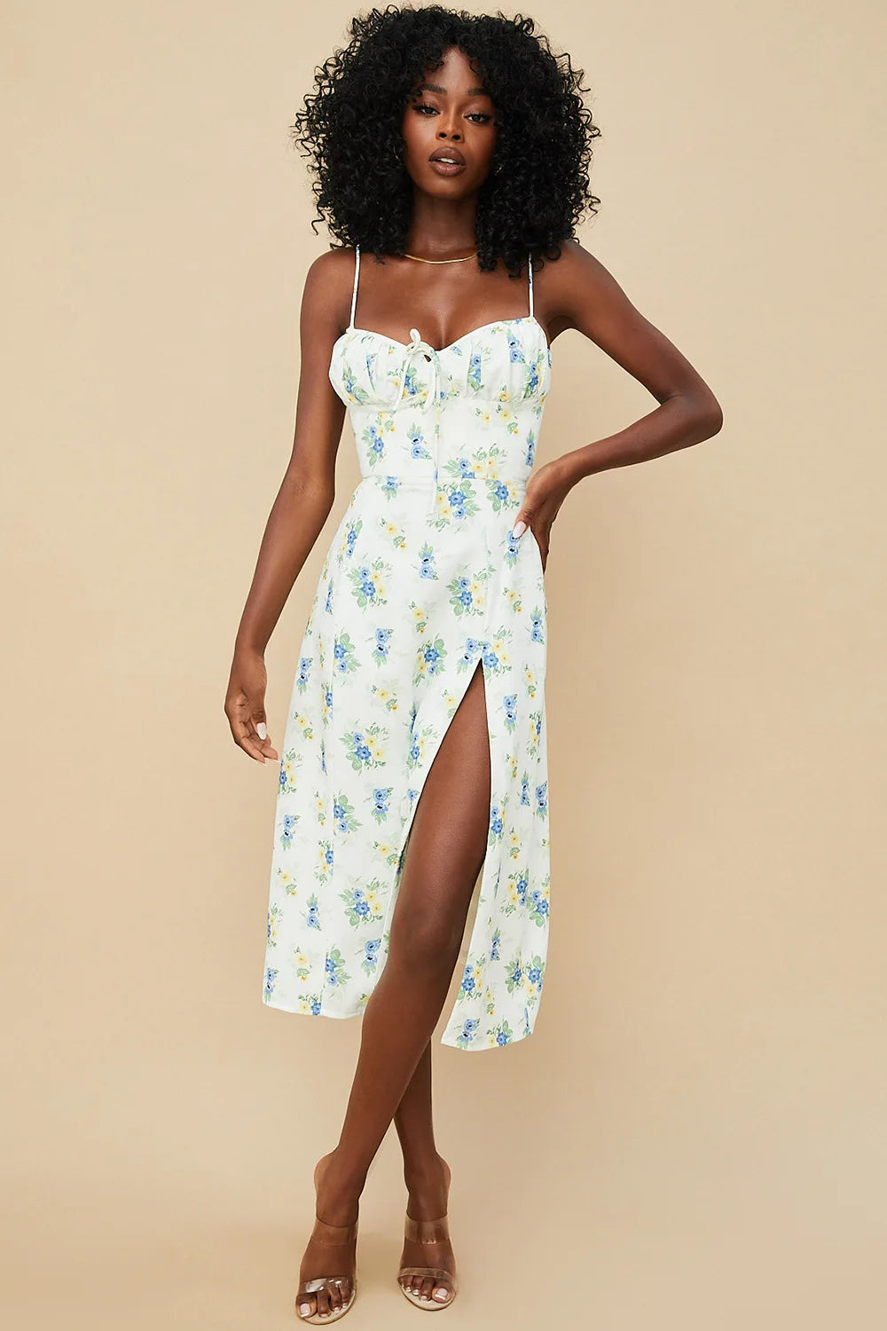 Vestito Lungo Floreale Elegante 2025 - Abito Bodycon Donna per Spiaggia & Streetwear