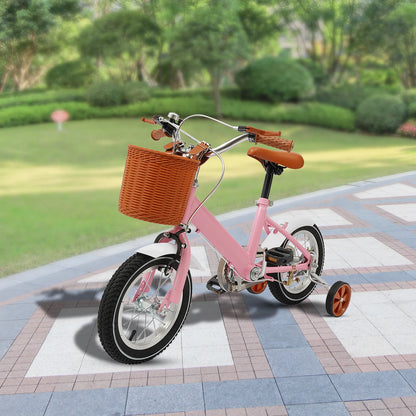 Bicicletta Bambini 12" con Rotelle 🚲 | Regolabile, Doppi Freni, Cestino