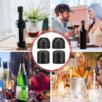 🍷Tappi Sottovuoto per Vino & Champagne – Mantieni la Freschezza con Stile