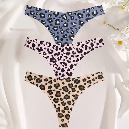 3 Mutandine Sexy Donna - Perizoma T-Back Vita Bassa - Intimo Colorato Senza Cuciture