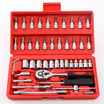 Kit 46 Chiavi Bussola Professionali - Per Auto, Moto, Riparazioni