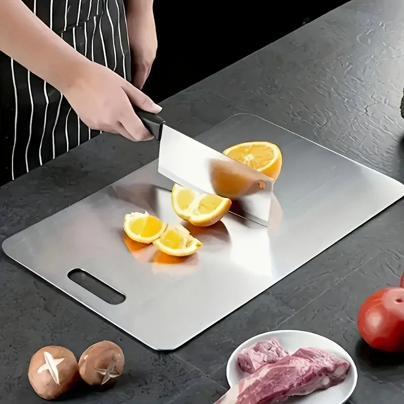 🔪 Set 3 Taglieri Acciaio Inox - Antiscivolo, Senza BPA, Salvaspazio!
Perfetti per carne, pesce e verdure. Scanalatura per succhi e lavabili in lavastoviglie!