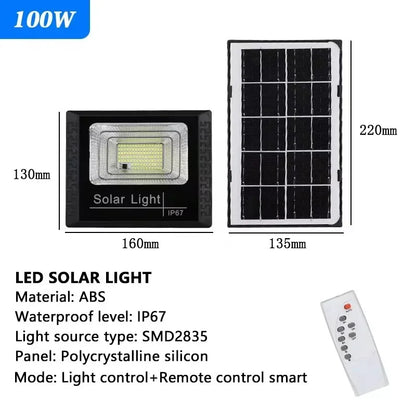 Luci faretti Solari 30-500W LED Telecomando Impermeabile – Esterni/Stradali!