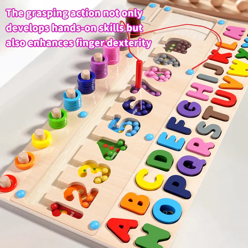 🎨 Labirinto Magnetico 3 in 1 - Giocattolo Educativo in Legno