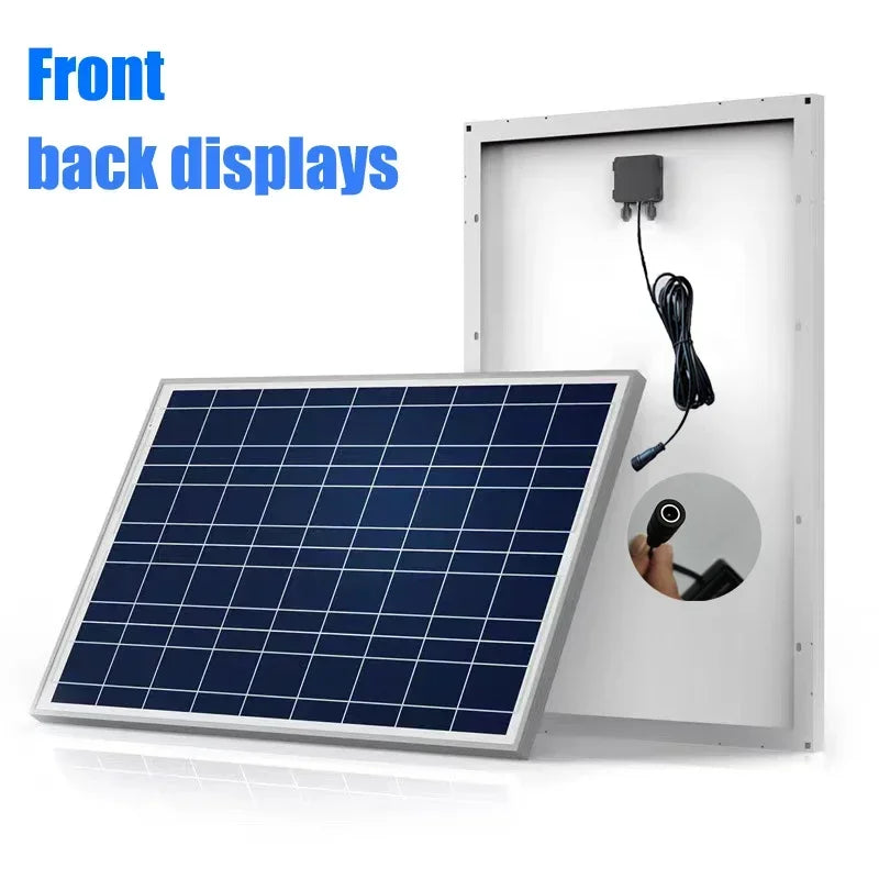 Pannello Solare 50W/100W 12V - IP65 Impermeabile con Controller 100A e USB