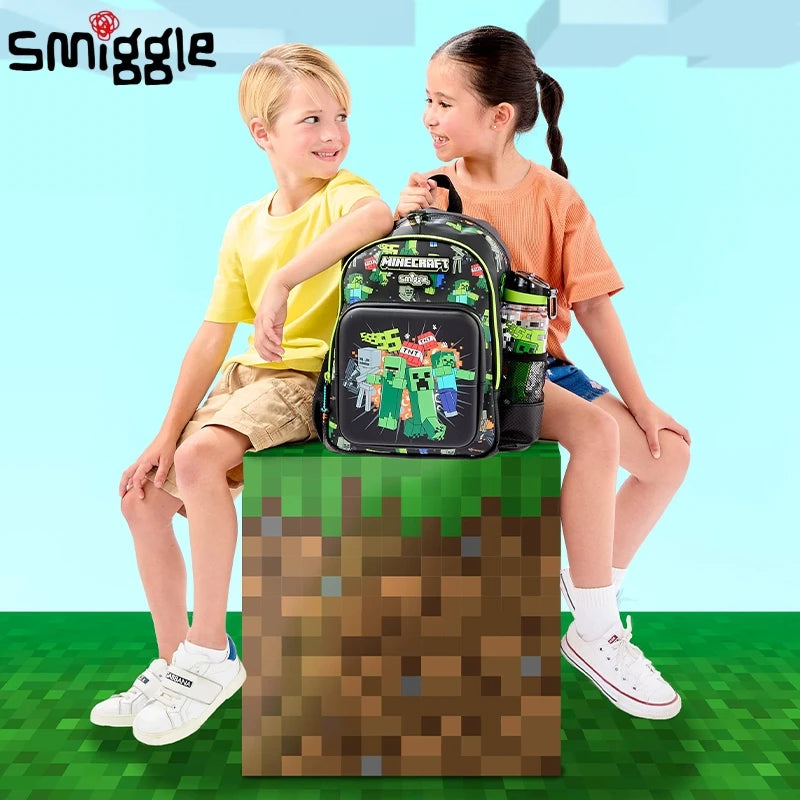 Zaino Minecraft Creeper Smiggle + Accessori  Scuola