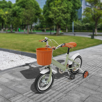 Bicicletta Bambini 12" con Rotelle 🚲 | Regolabile, Doppi Freni, Cestino