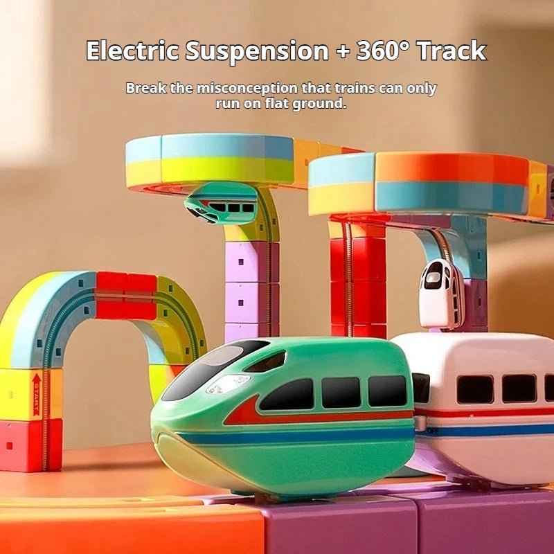 Treno Giocattolo Levitazione Magnetica 3D | Pista Cubo Fai Da Te Educativo | Regalo Bambini Natale Compleanno