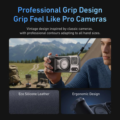 Kit Impugnatura Pro Magnetica per iPhone 17 Pro/Max 📱 | Il MUST-HAVE degli Influencer | Scatti PERFETTI & Video STABILI