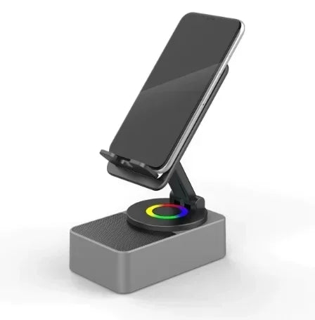 Altoparlante Bluetooth con Supporto Telefono 5 in 1 Porta Power Bank per Cucina, Viaggi, Palestra, Esterno