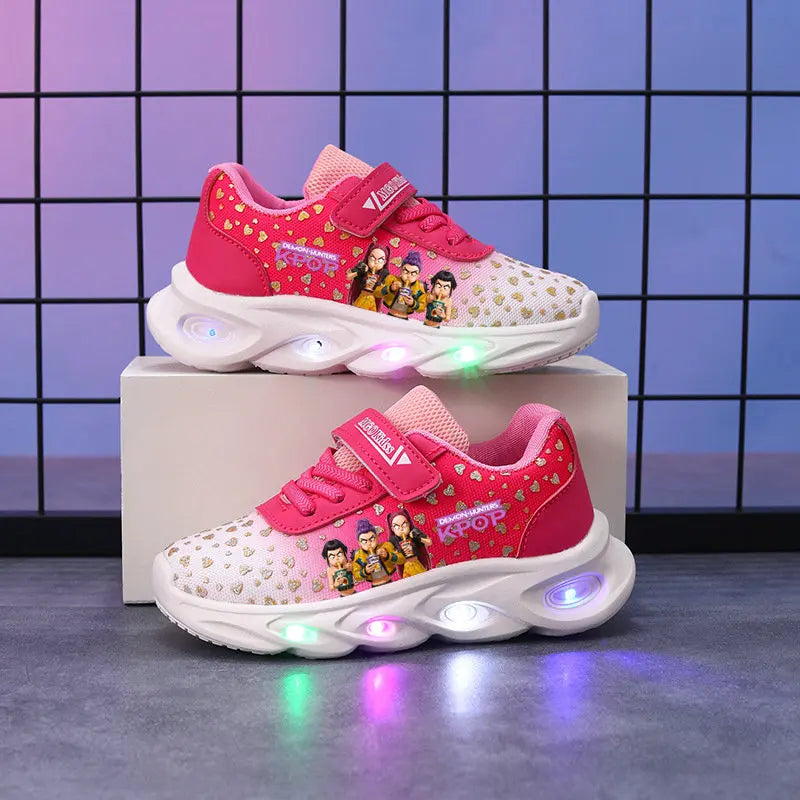 Scarpe Bambina con Luci LED Kpop Demon Hunter - Scarpe Luminose