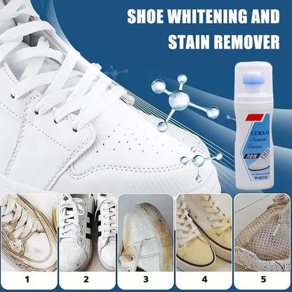 Sbianca Scarpe Bianche in 1 Passo! Detergente 100ml Antimacchie - Effetto Immediato