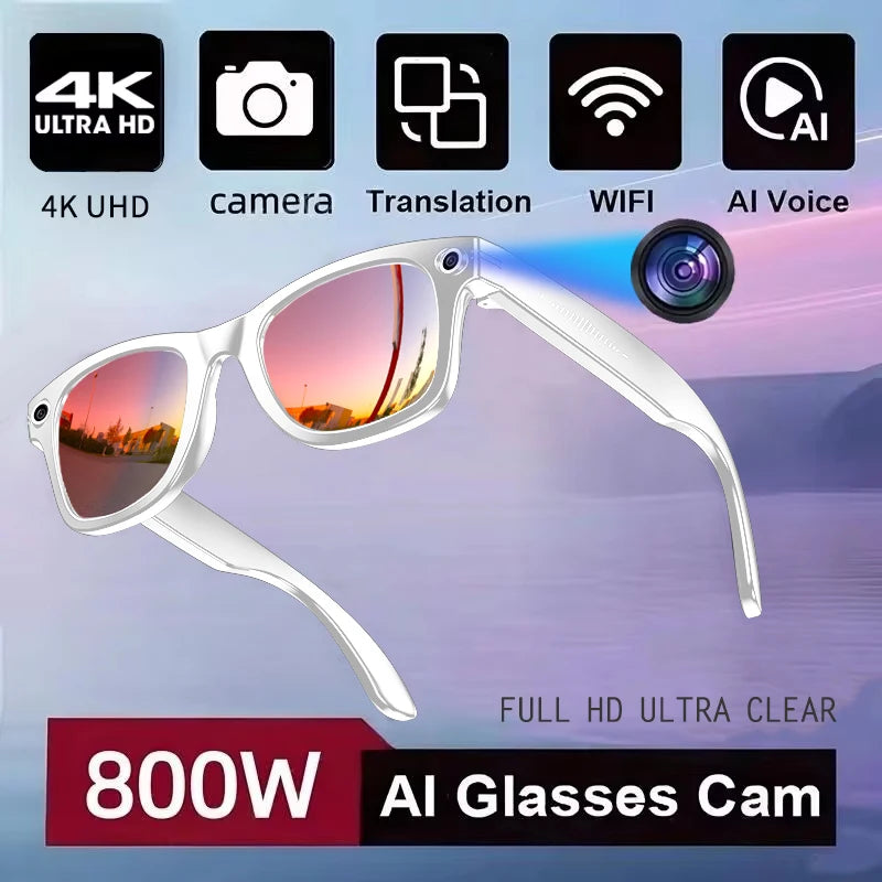 Occhiali Smart Stile W610 | Fotocamera 8MP | ChatGPT 4.0 | Audio Stereo | WiFi 5G