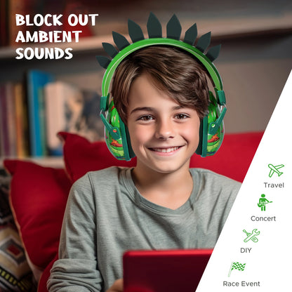 🦕🎧 Cuffie Antirumore per Bambini - Design Dinosauro & Unicorno!