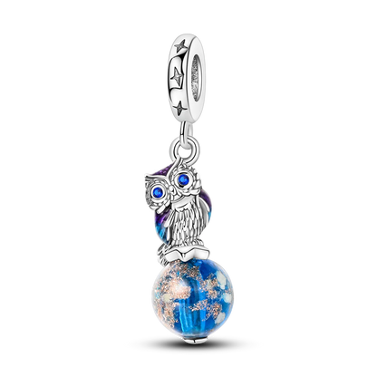 Bracciale Charm Argento 925 - Perle Blu, Gioielli Fai Da Te, Design Moderno e Minimalista Crea il tuo gioiello unico! Perle in argento sterling e charm eleganti.