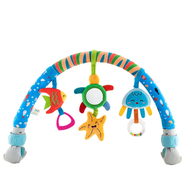 🌈 Arco Giocattolo per Passeggino e Culla - Giochini Sospesi per Stimolare i Sensi del Tuo Bambino!
