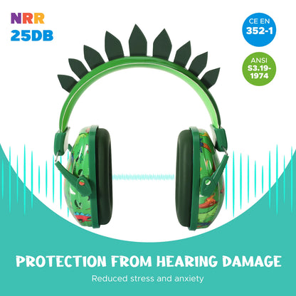 🦕🎧 Cuffie Antirumore per Bambini - Design Dinosauro & Unicorno!