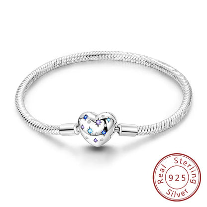 Bracciale in Argento 925 - Cuori con Zirconi, Regalo Perfetto per Donne, Gioiello Elegante e Personale
