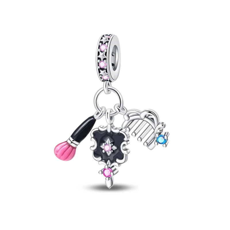 Perline e Ciondoli in Argento 925 Sterling con Zirconi - Per Bracciali Fai da Te e Gioielli