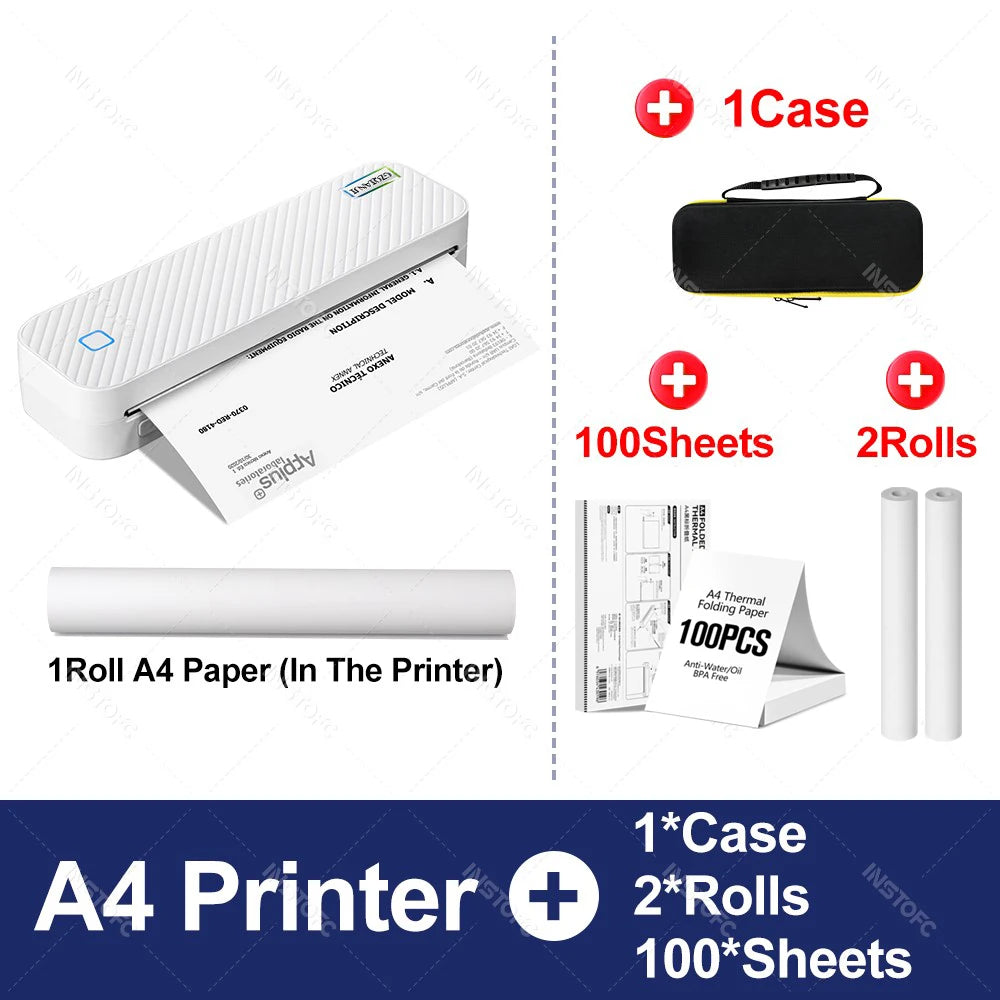 🖨️ Stampante Termica A4 Portatile - Bluetooth, Carta a Rullo, per Foto/PDF/Ufficio/Casa
Stampa ovunque senza inchiostro! Ideale per viaggi, scuola e smart working. ✈️📄