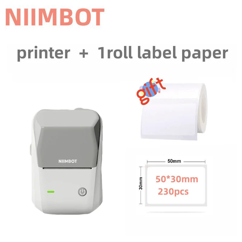 Stampante Termica Portatile Wireless | Batteria 1500mAh, Larghezza Etichette 20-50mm, App Multi-Lingua | Organizzazione Fai-da-Te