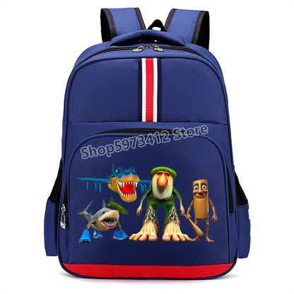 🎒 Zaino Scolastico "Italian Brainrot" - Stampa Cartoon Unica! ✨ Capienza XXL + Design Esclusivo - Per Studenti Fashion!