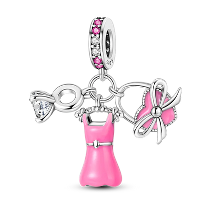 Perline e Ciondoli in Argento 925 Sterling con Zirconi - Per Bracciali Fai da Te e Gioielli