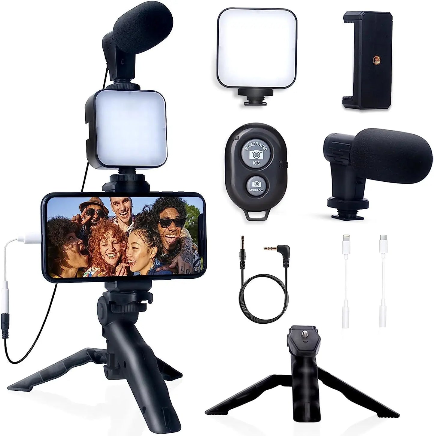 🎥 Kit Vlogging Smartphone - Microfono + Treppiede, Per TikTok, YouTube, Live!
Audio cristallino e video stabili. Per creator e influencer!