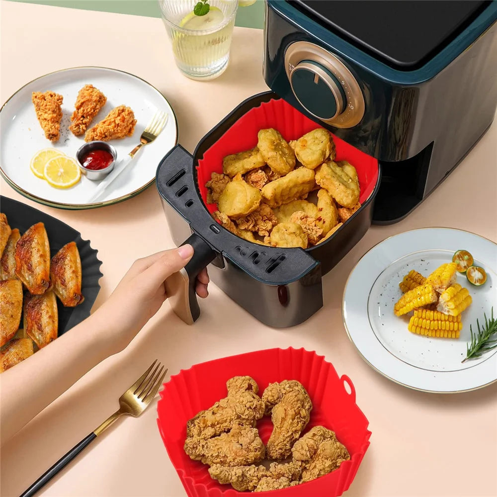 Accessorio Air Fryer in Silicone - Per Pizza, Pollo e Dolci, Antiaderente