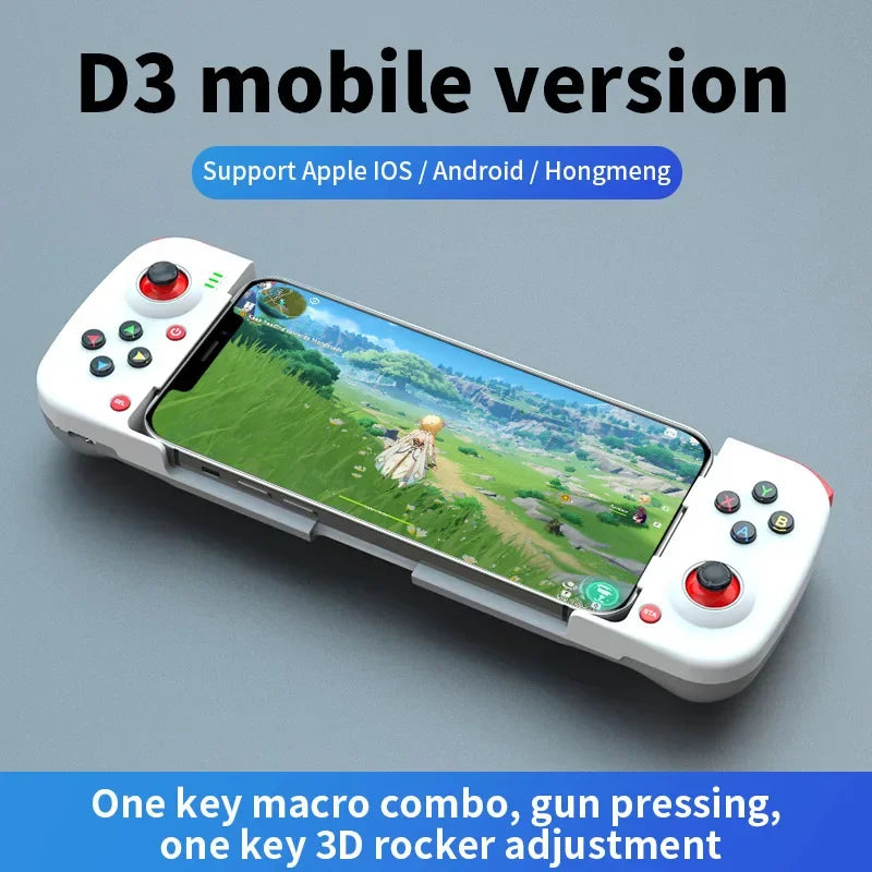 🎮Controller Wireless Estensibile | Gamepad Bluetooth 5.0 per Android/iOS | Compatibile con Samsung/Huawei/Iphone| Design Ergonomico & Portatile