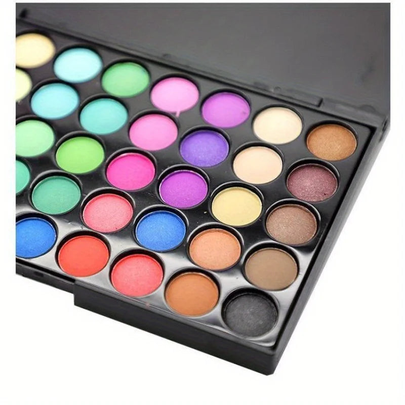 Palette Ombretti 40 Colori - Opachi & Lucidi, Terre Naturali - Trucco  a Lunga Durata, Antisbavature