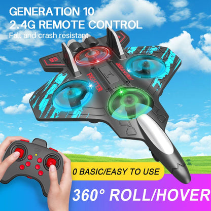 ✈️ Aliante RC 2.4G - Elicottero Acrobatico con Luci LED - Giocattolo Volante