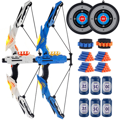 Set Tiro con l'Arco per Bambini con Luci LED - Divertimento Sicuro Indoor/Outdoor!